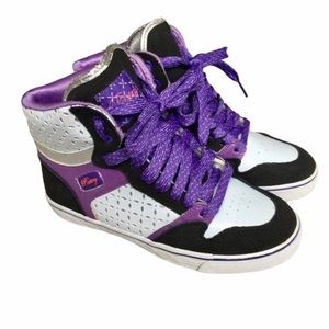 Y2K Pastry Purple High Top Sneakers